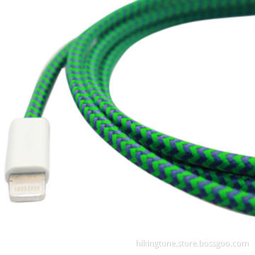 ABS shell nylon braided driver download USB data cable for iPhone 5, with MFI license